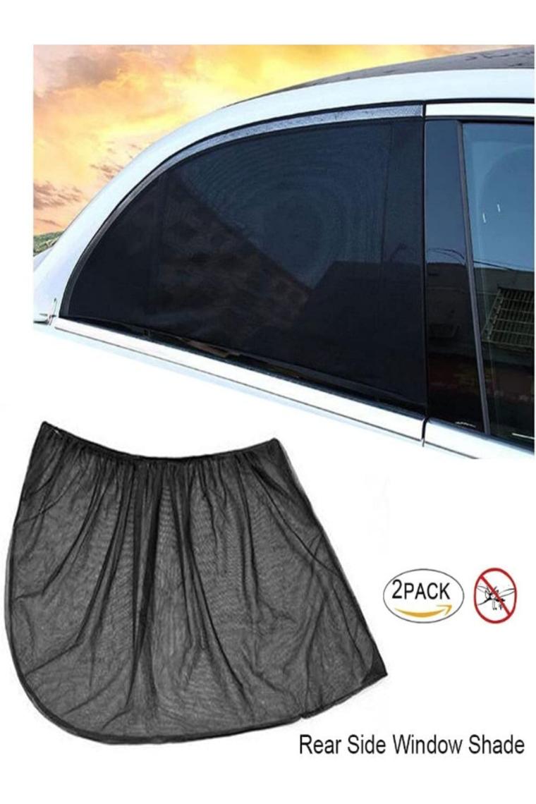 Ankaflex 2ADET Yan Cam Güneşlik Anne Bebek Emzirme Araba Kapı Camı Perdesi Çocuk Koruyucu Sineklik Örtüsü