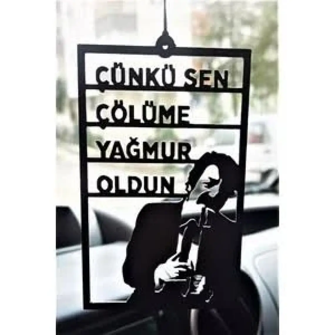 Jön Metal Araba Süsü Metal Müslüm Gürses Dikiz Aynası Süsü