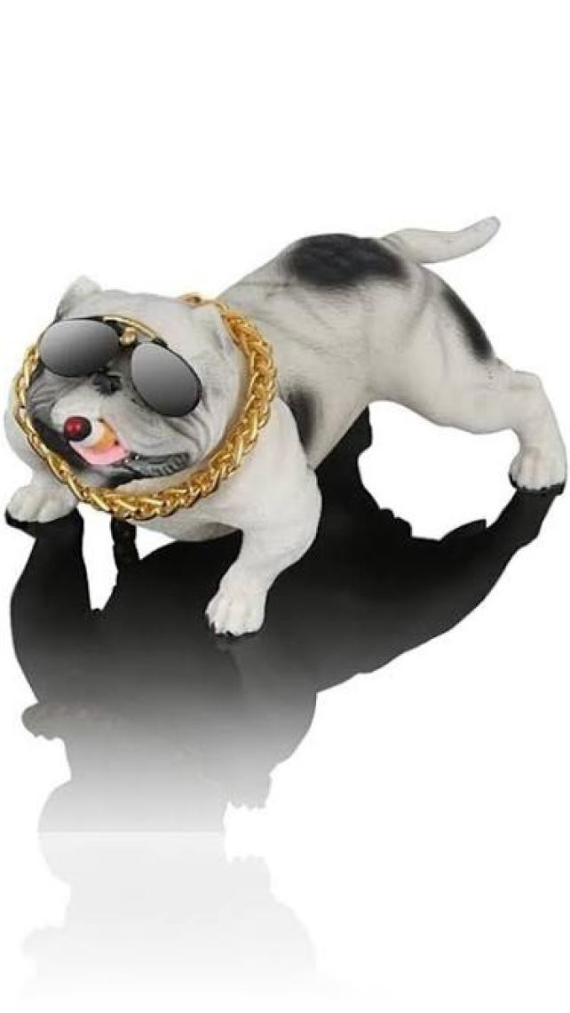 Point Marketing Araba Içi Torpido Üstü Simülasyon Pitbull Köpek Dekorasyon