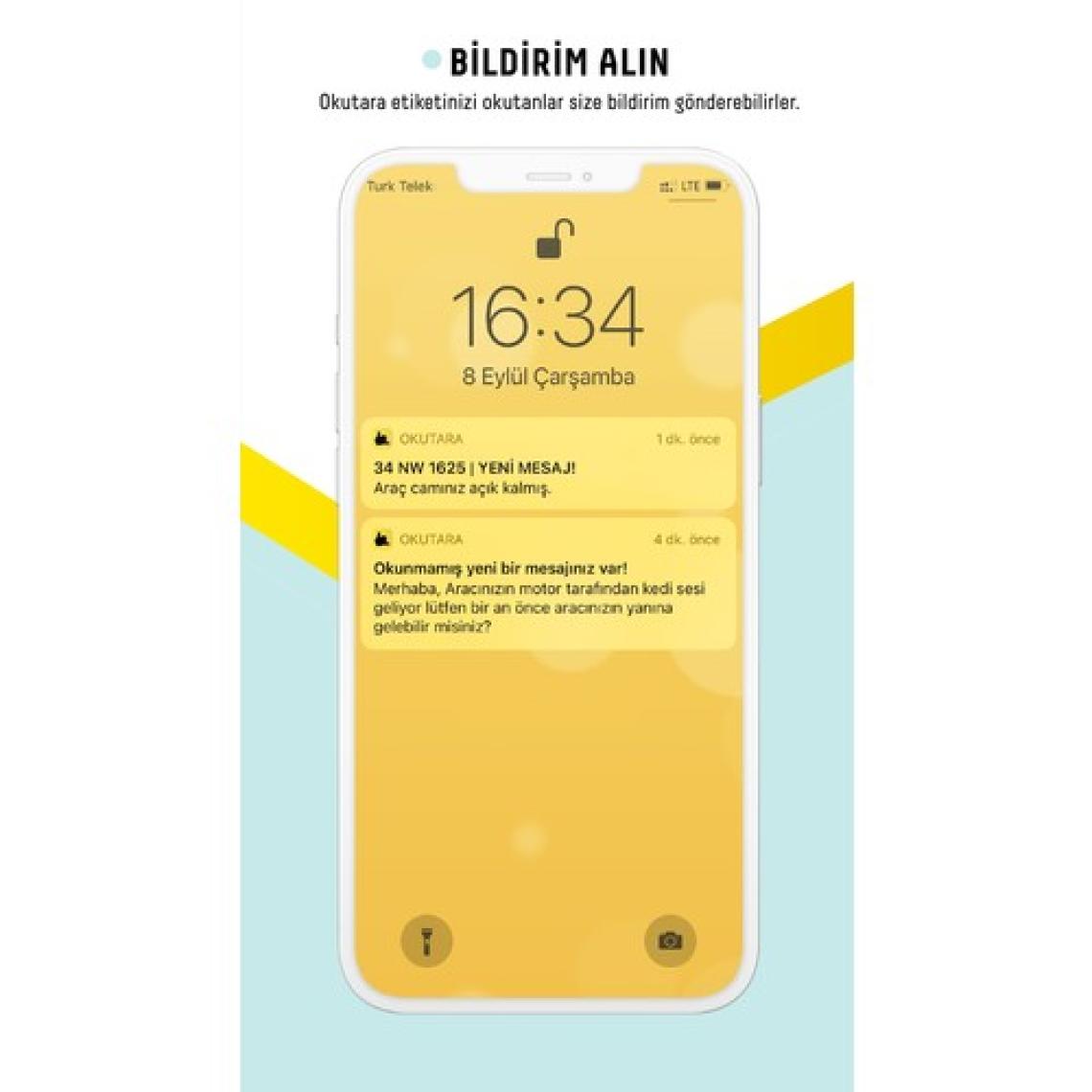 Okutara Araç Cam Etiketi Numaratör (QR KİMLİK) - Ömür Boyu Lisans