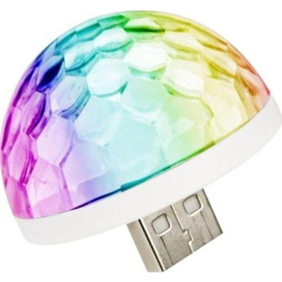 MI7A Oto LED USB Disko Topu Müziğe Duyarlı Mini Disko Topu
