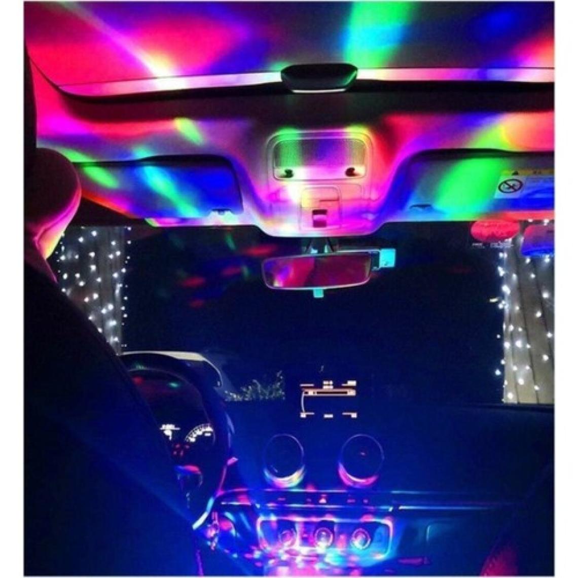 MI7A Oto LED USB Disko Topu Müziğe Duyarlı Mini Disko Topu