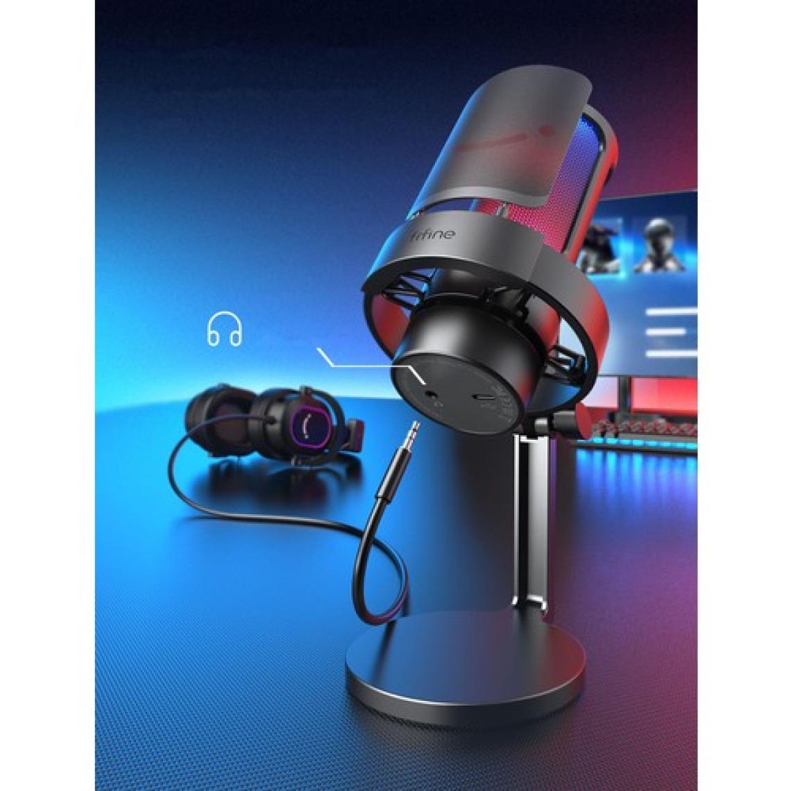 Fifine Ampligame A8 Siyah Yayıncı Mikrofonu