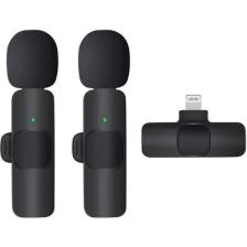 Vothoon Kablosuz Yaka Mikrofonu Lightning 2'li Mini Mikrofon K9 2k9-Lightning