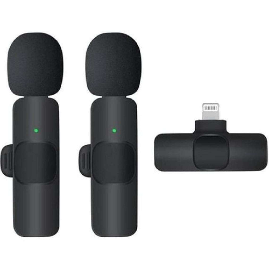 Vothoon Kablosuz Yaka Mikrofonu Lightning 2'li Mini Mikrofon K9 2k9-Lightning
