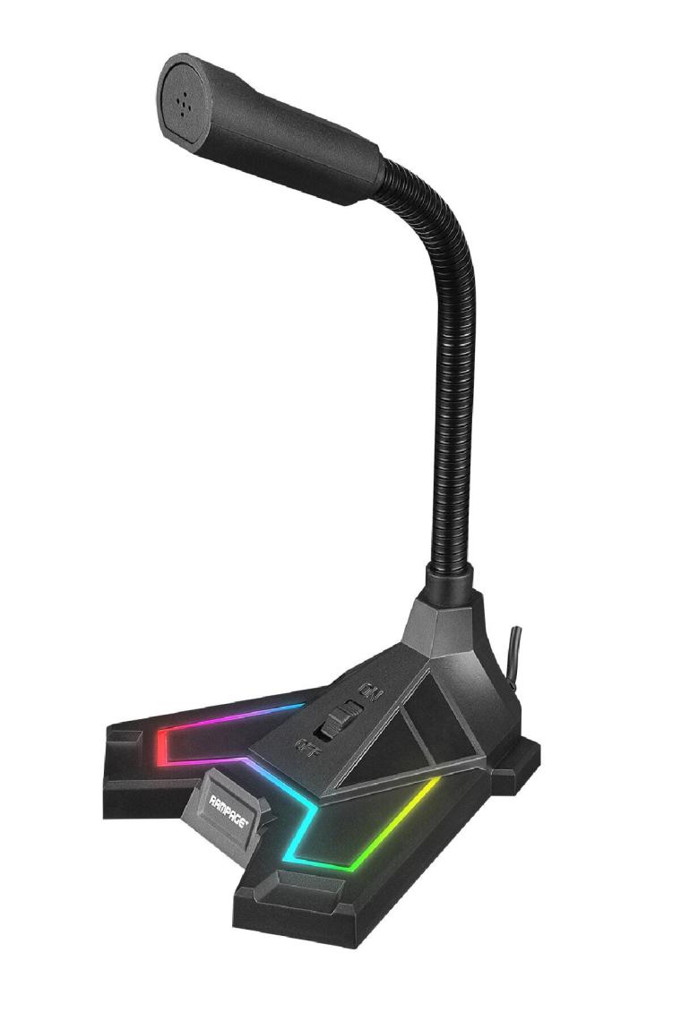 Sn-rmx2 Chatty Siyah Usb Rgb Ledli Gaming Oyuncu Masaüstü Mikrofon