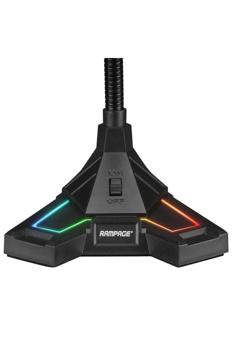 Sn-rmx2 Chatty Siyah Usb Rgb Ledli Gaming Oyuncu Masaüstü Mikrofon