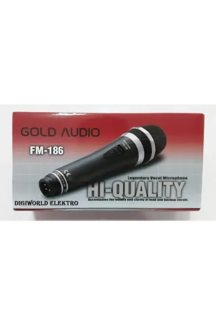 Gold Audio FM-186 - Profesyonel Kablolu El Mikrofonu