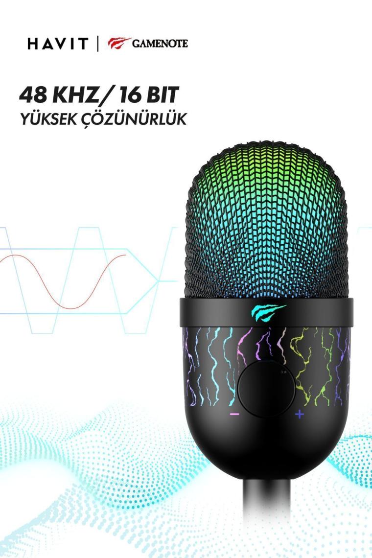 Havit Gamenote GK52 Rgb Gaming Profesyonel Oyuncu Yayıncı Mikrofonu