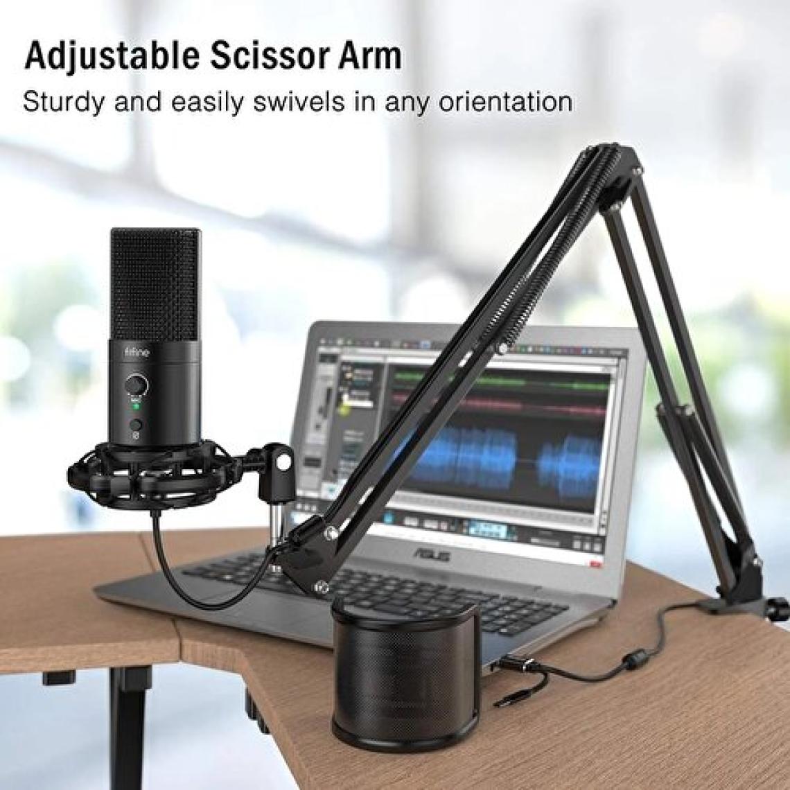 Fifine T683 USB Condenser Mikrofon Kayıt Seti - Podcast - Gamer - Yayıncı Mikrofon