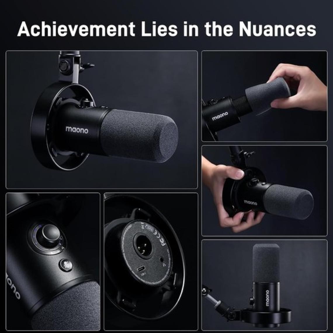 MAONO Pd300x Dinamik Mikrofon-xlr Usb Podcast Kayıt Içerik Ev Stüdyosu Seslendirme Gürültü Azaltma