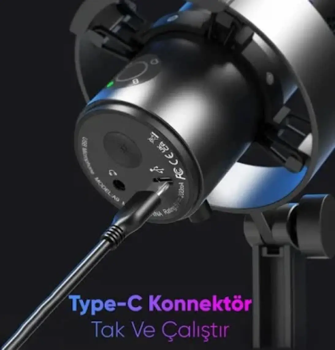 Fifine Ampligame A9 USB Oyuncu Yayıncı Bilgisayar Mikrofon