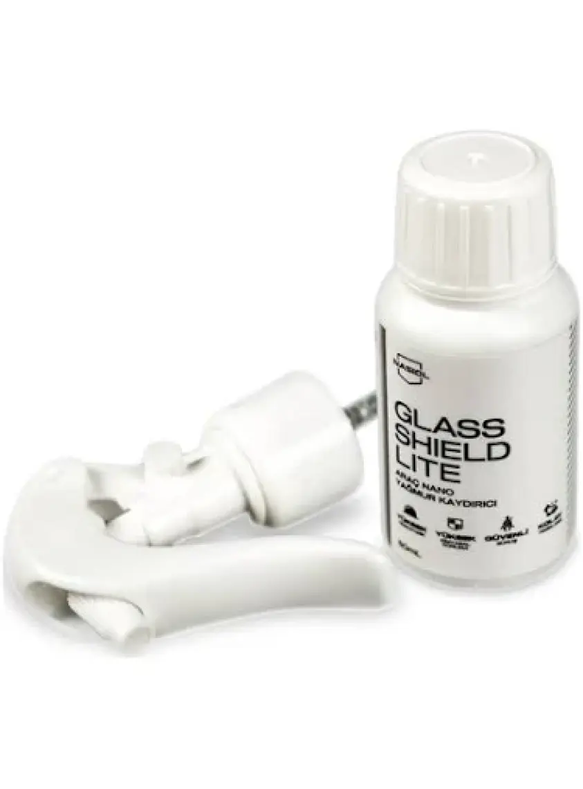 Nasiol Glasshield Lite Nano Yağmur Kaydırıcı-Cam Yüzey Seramik Kaplama Spreyi-1 Yıl Dayanım-50ml