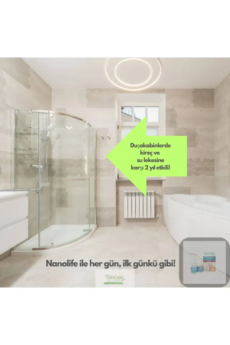 Nanolife 2 Yıl Etkili İç Mekan Su Kaydırıcı Kireç Lekesi Önleyici 09c056