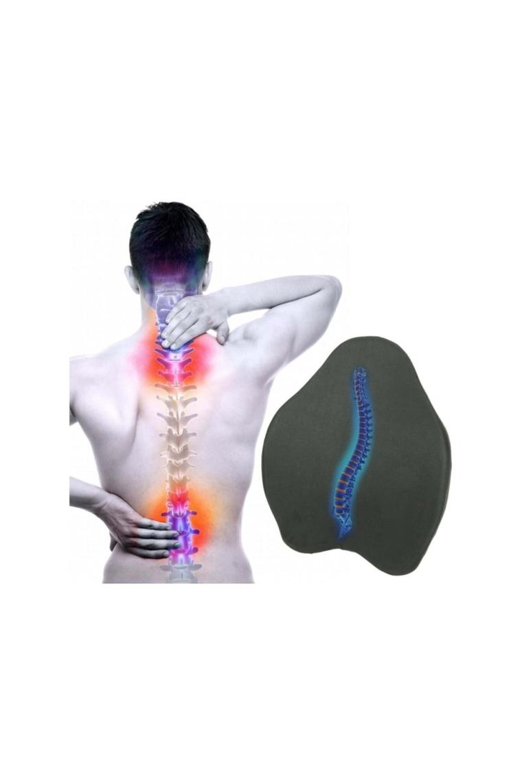 Devix Ortopedik Anatomik Bel Yastığı Sırt Destek Minderi Araba Ofis Sandalye Yastık Visco