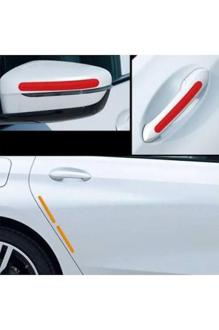 Knmaster Oval Reflektörlü Yansıtıcı Sticker Etiket Mavi