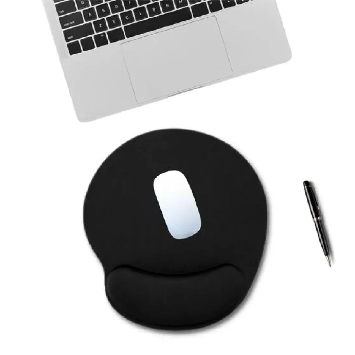 Black Deer Siyah Bilek Destekli Mouse Pad Flexible Ergonomik Kaymaz Taban Mouse Pad