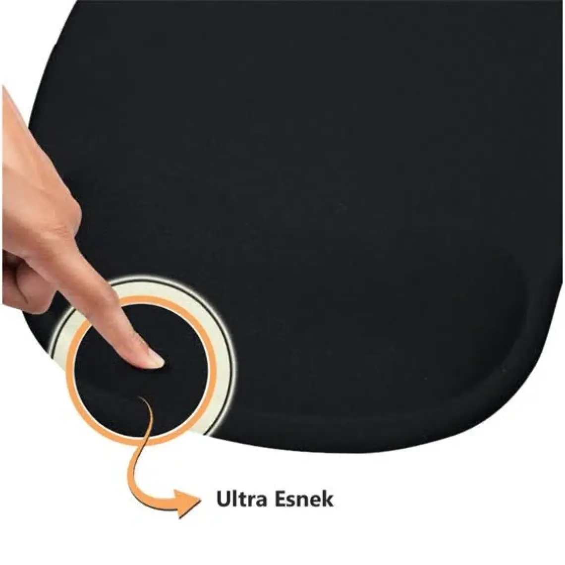 Black Deer Siyah Bilek Destekli Mouse Pad Flexible Ergonomik Kaymaz Taban Mouse Pad