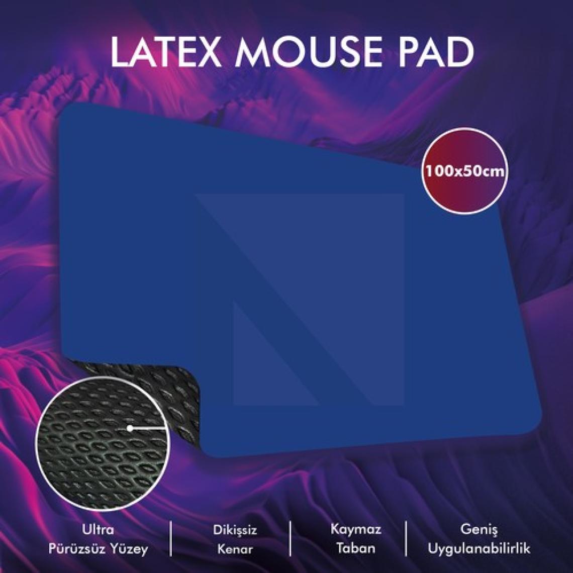 Active Team MP05 - 100x50 3xLarge Mavi Gaming Mousepad | Kaymaz Taban, Oyuncu Gamepad,Ev,Ofis,Oyun