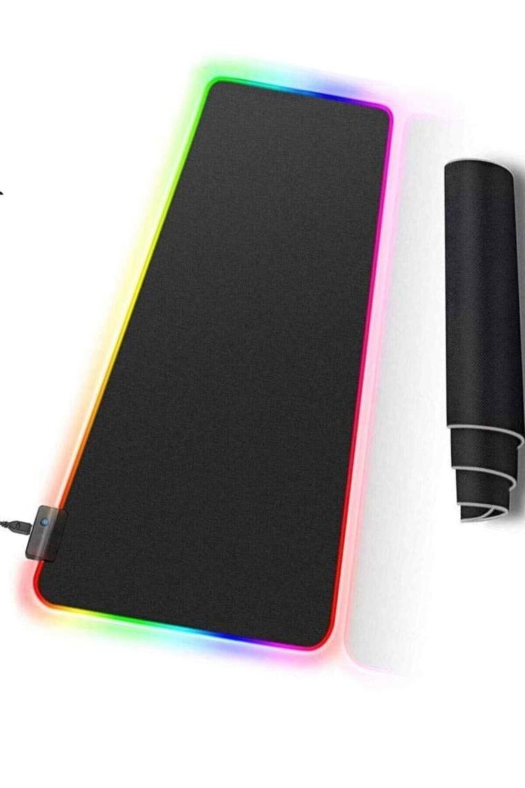Mp-22 Siyah 300*800*3mm Rgb Ledli Gaming Mouse Pad Xl Mouse Pad Tam Boy