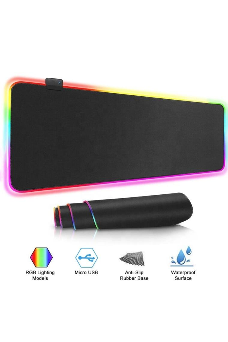Mp-22 Siyah 300*800*3mm Rgb Ledli Gaming Mouse Pad Xl Mouse Pad Tam Boy