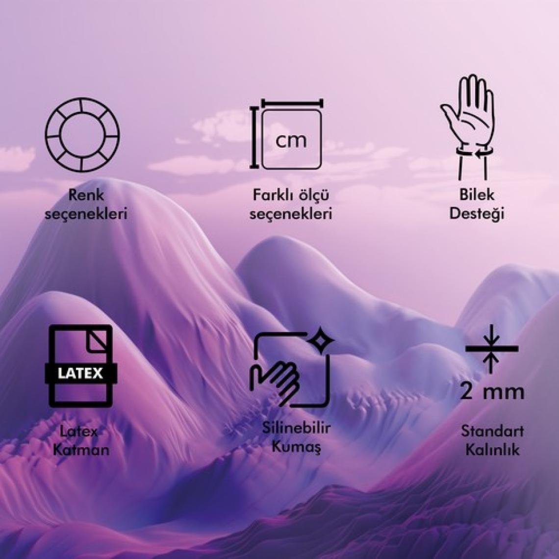 Active Team MP01 - Pembe Elips Bilek Destekli Mouse Pad | Konforlu, Kaymaz Taban, Ergonomik, Yumuşak, Ev,Ofis