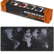Dalong Dünya Desenli 80X30 cm Mouse Pad Xl Gaming Mousepad