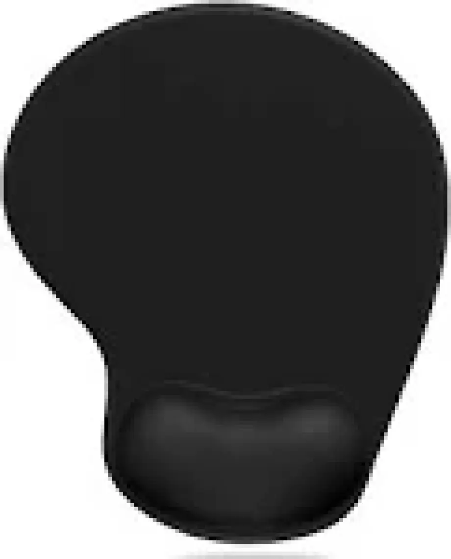 Active Team MP01 - Siyah Elips Bilek Destekli Mouse Pad | Konforlu, Kaymaz Taban, Ergonomik, Yumuşak, Ev,Ofis