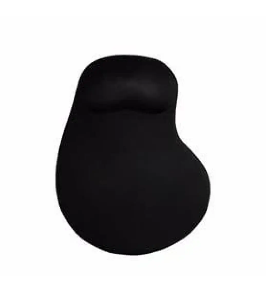Active Team MP01 - Siyah Elips Bilek Destekli Mouse Pad | Konforlu, Kaymaz Taban, Ergonomik, Yumuşak, Ev,Ofis