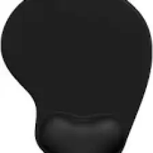Active Team MP01 - Siyah Elips Bilek Destekli Mouse Pad | Konforlu, Kaymaz Taban, Ergonomik, Yumuşak, Ev,Ofis
