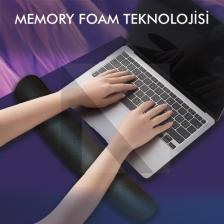 Active Team MP03 - Memory Klavye Bilek Destek Pedi | Yumuşak, Ergonomik, Klavye Önü El Bileği Dinlendirme Pedi