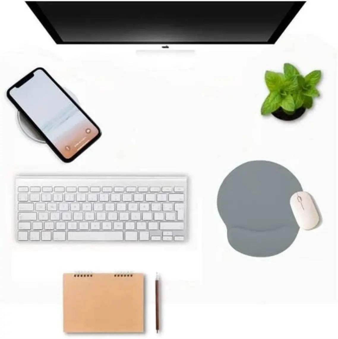 Black Deer Buz Mavisi Bilek Destekli Ergonomik  Kaymaz Taban Mouse Pad