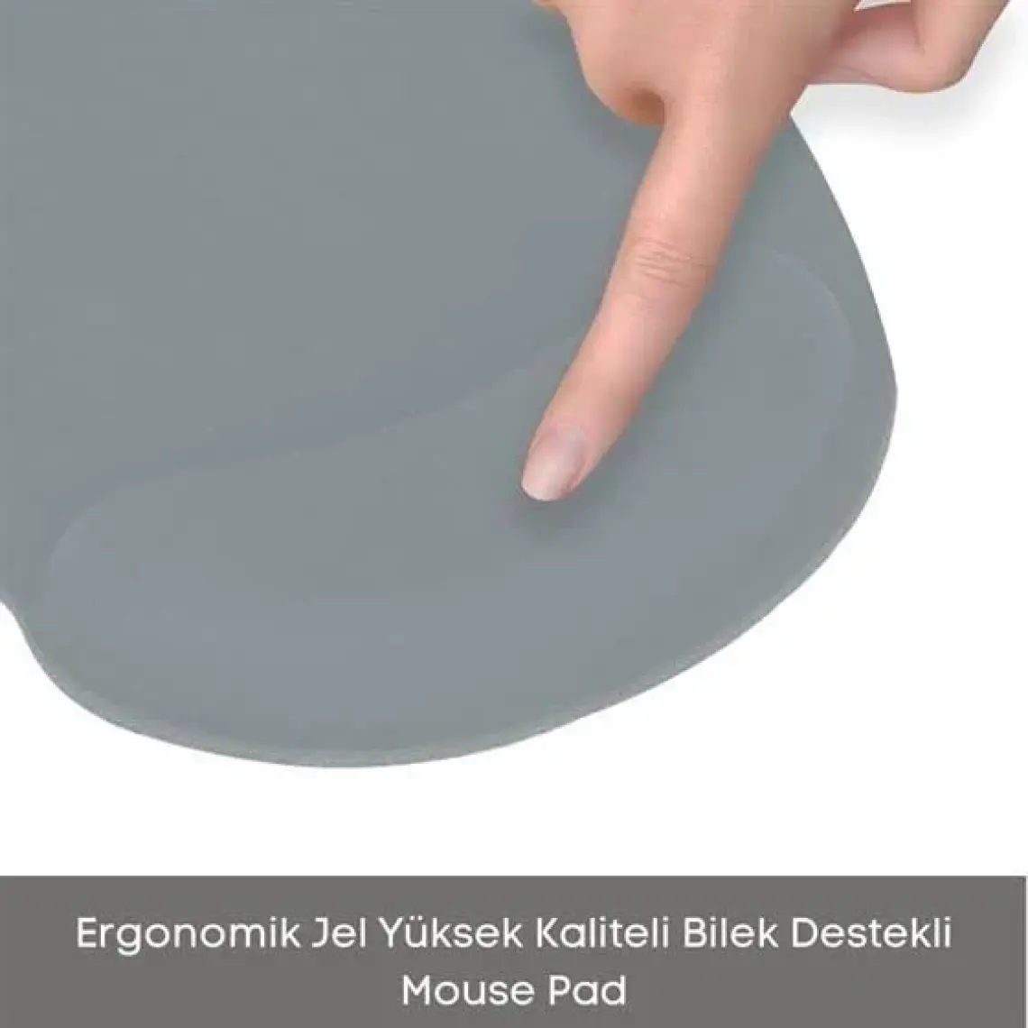 Black Deer Buz Mavisi Bilek Destekli Ergonomik  Kaymaz Taban Mouse Pad