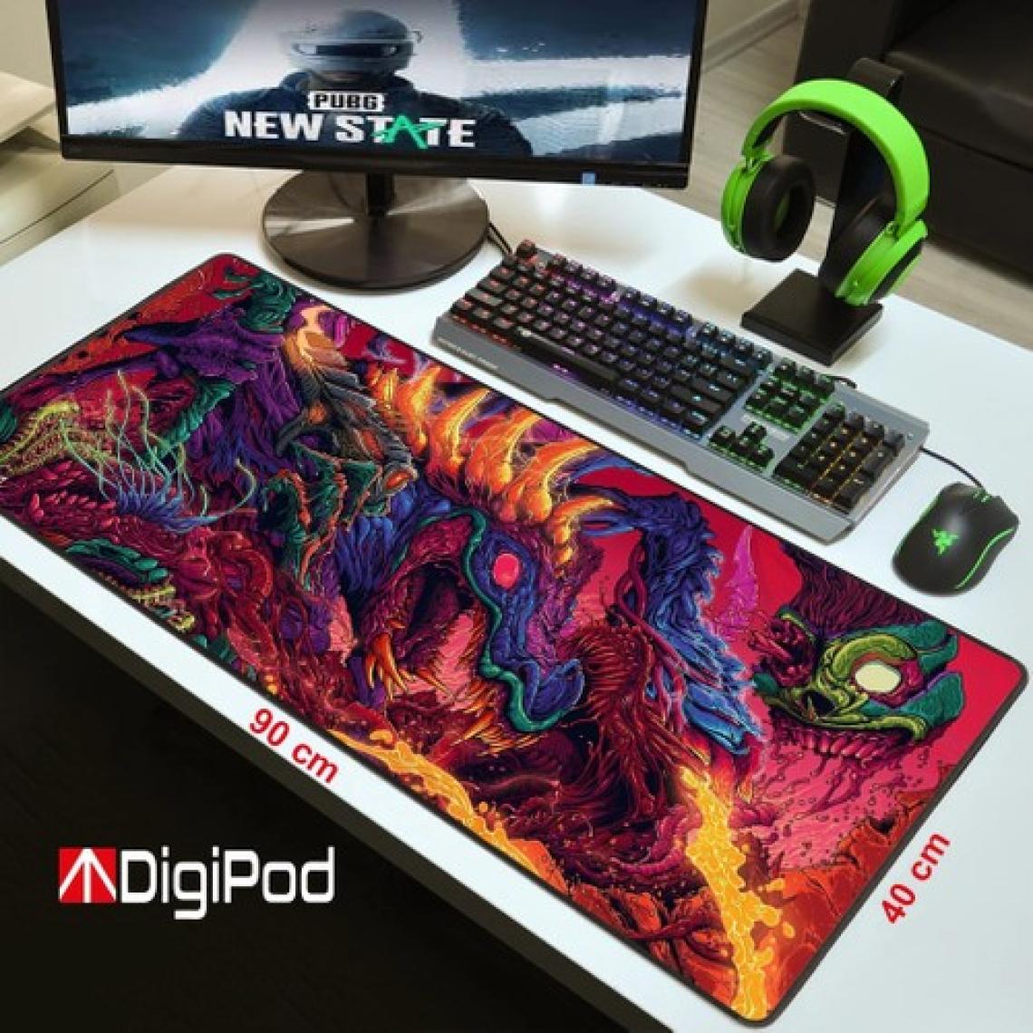 Digipod Gaming Mousepad Oyuncu Mouse Pad 90X40 Xxl Büyük Oyuncu Mousepad Kaymaz Taban 4mm