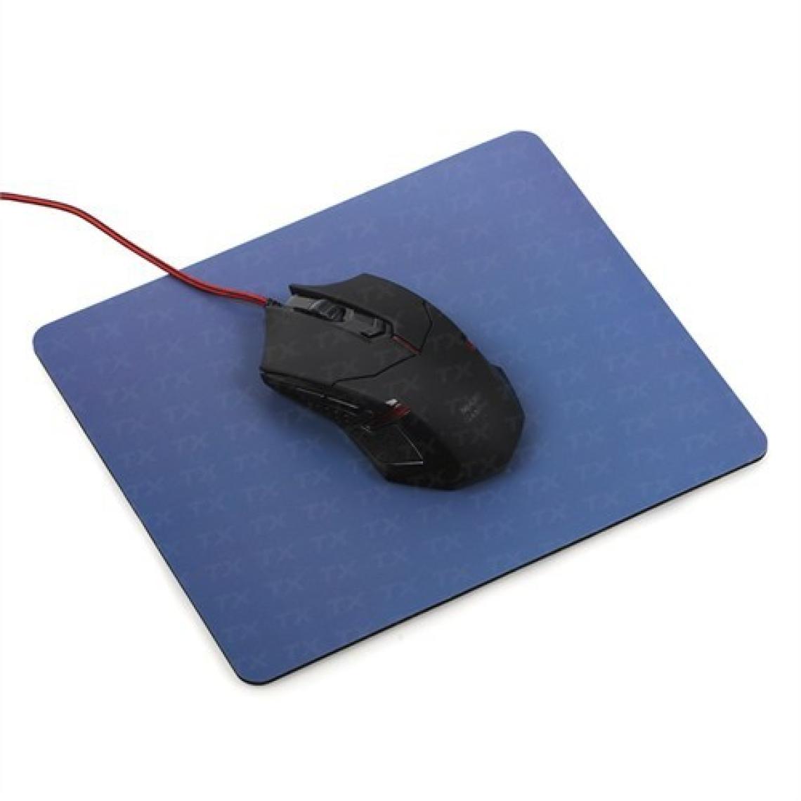 TX Flat Line Yarı Sert Üst Yüzeyli Slim Mavi MousePad (240x200mm)(TXACMPAD03BL)