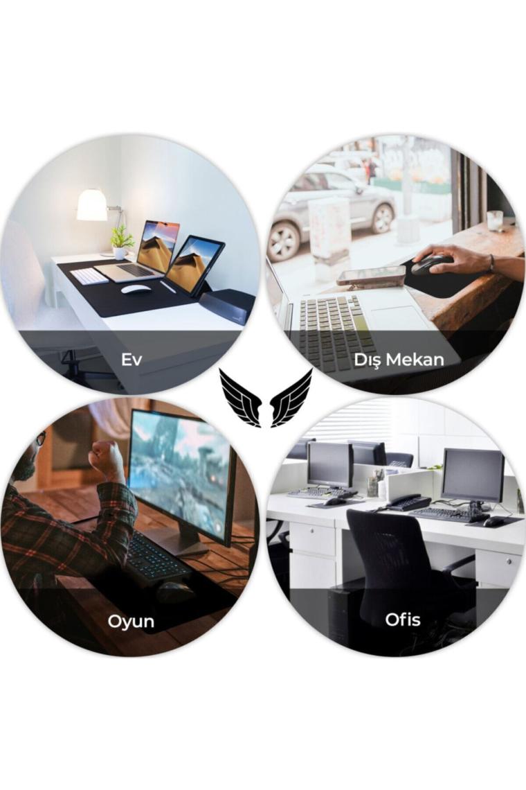 GoLite Basic - 27x23 Siyah Gaming Mouse Pad Kaymaz Taban Geniş Dayanıklı Oyuncu Mousepad Kontrol Fare Altlığı M