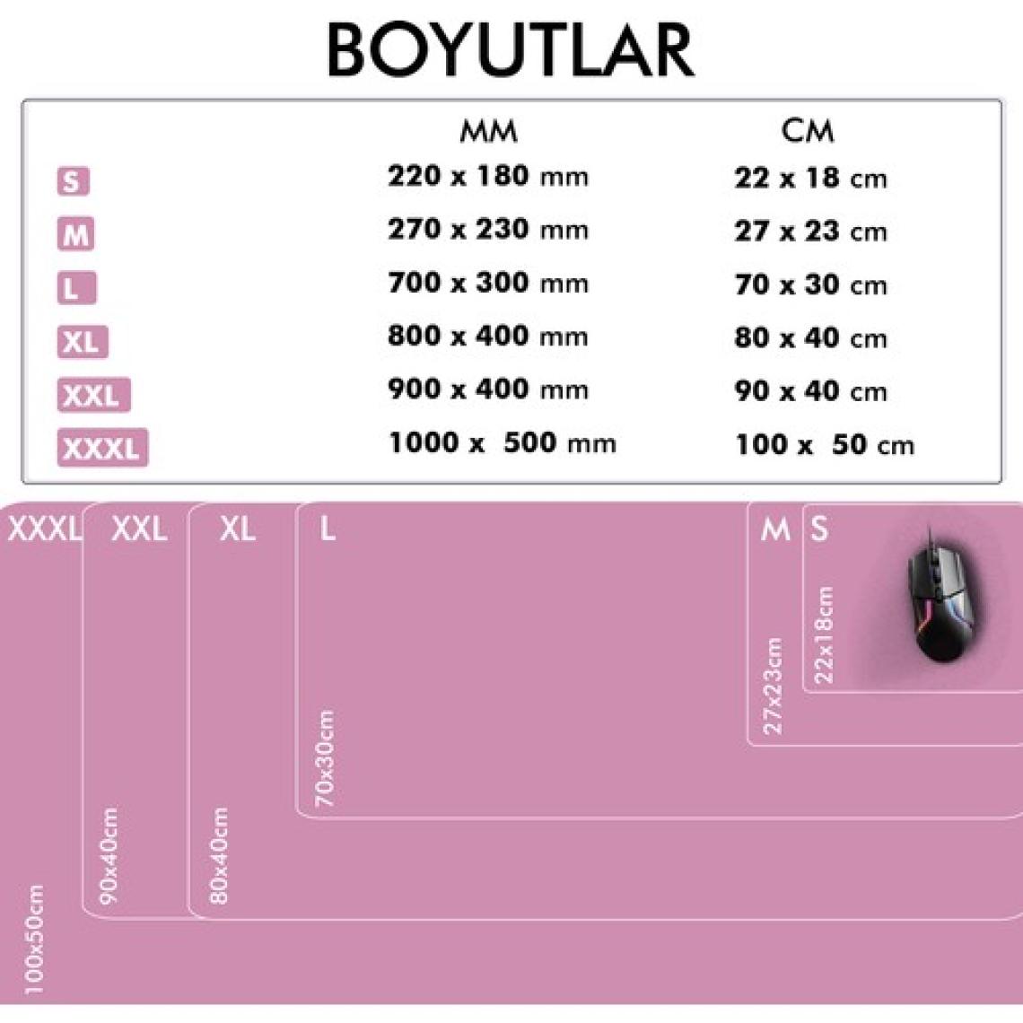 Active Team MP05 - 100x50 3xLarge Pembe Gaming Mousepad | Kaymaz Taban, Oyuncu Gamepad,Ev,Ofis,Oyun