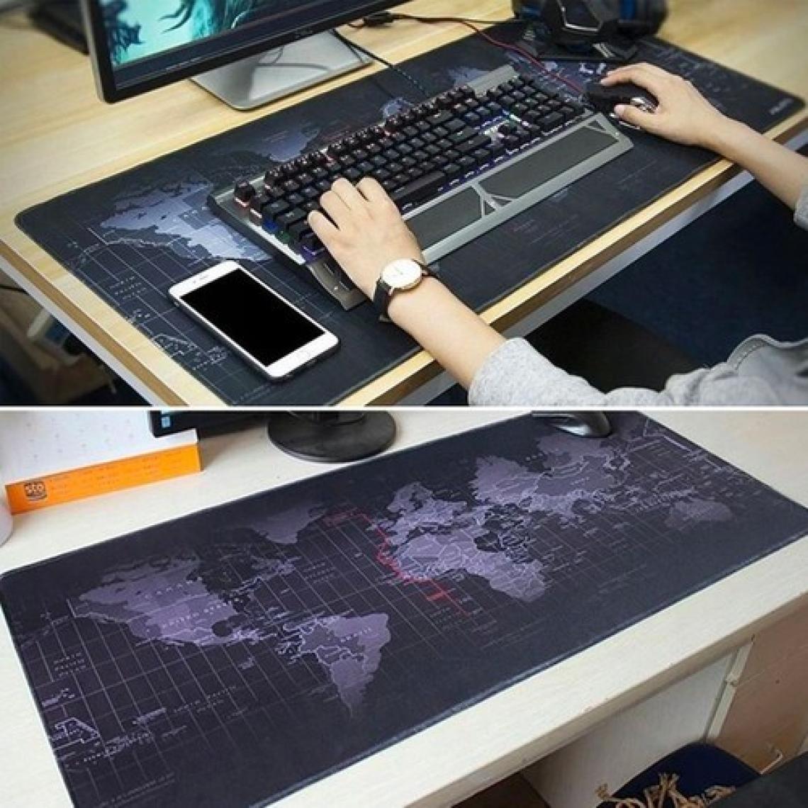 Sarftech 80X30 Rgb Dünya Desenli Speed Yüzey Mouse Pad LED Işıklı Gaming Mouseped 80X30