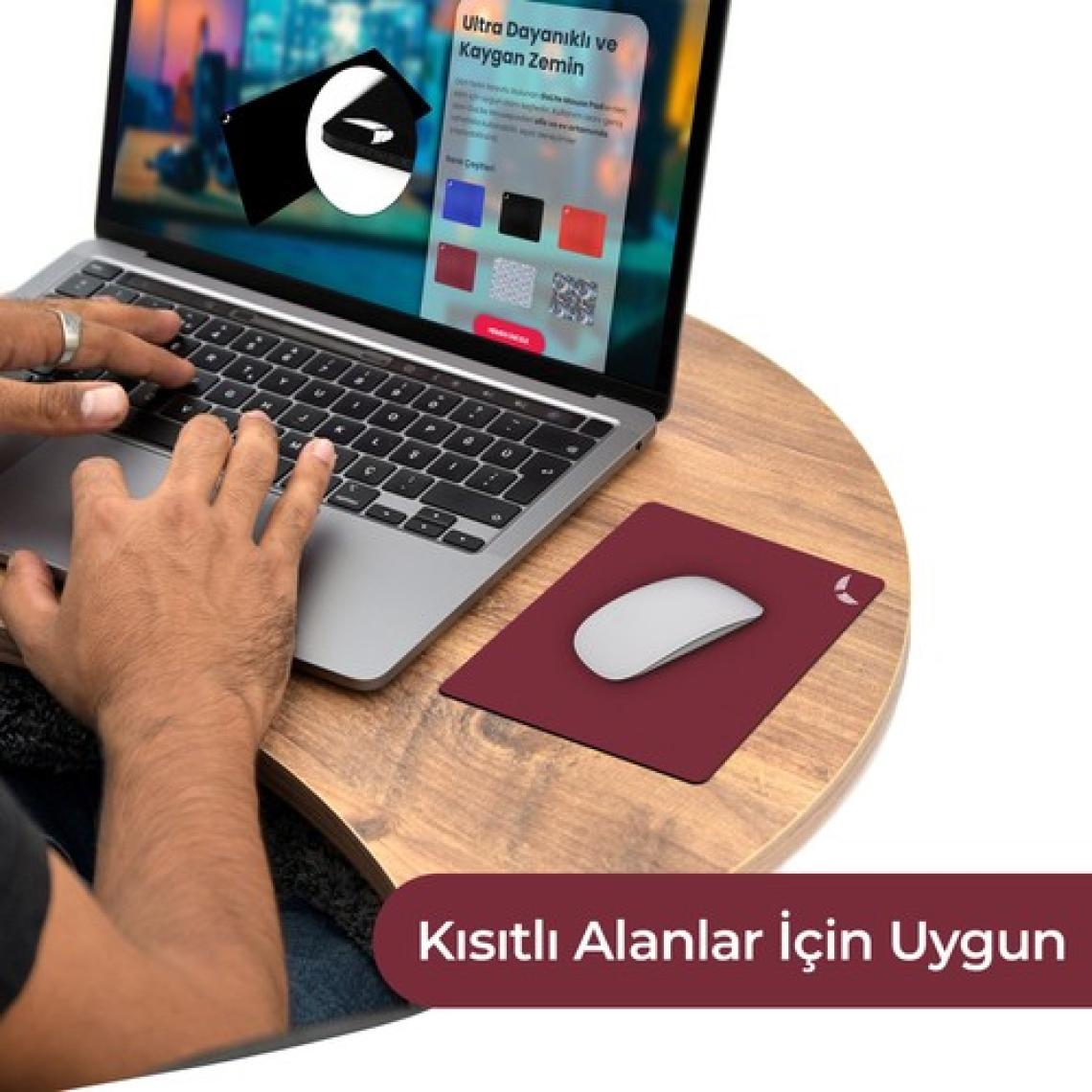 GoLite Bordo Mouse Pad 22x18 Cm Small - Küçük Boy Ofis Tipi Mousepad Klavye Fare Altlığı MP02