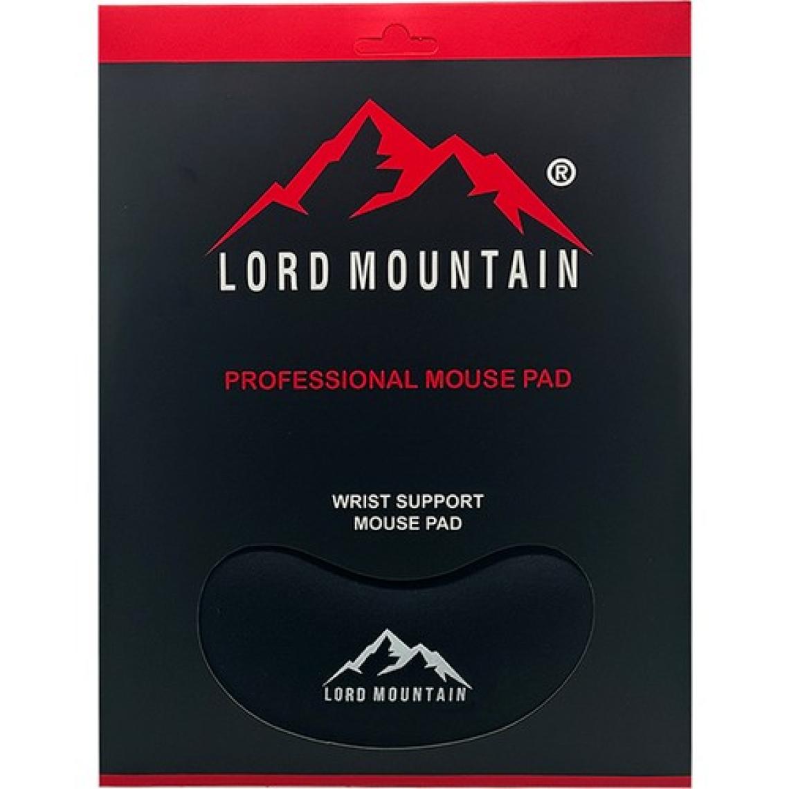 Lord Mountain Siyah Bilek Destekli Ergonomik Jel Kaymaz Taban Rahat,konforlu,mouse Pad