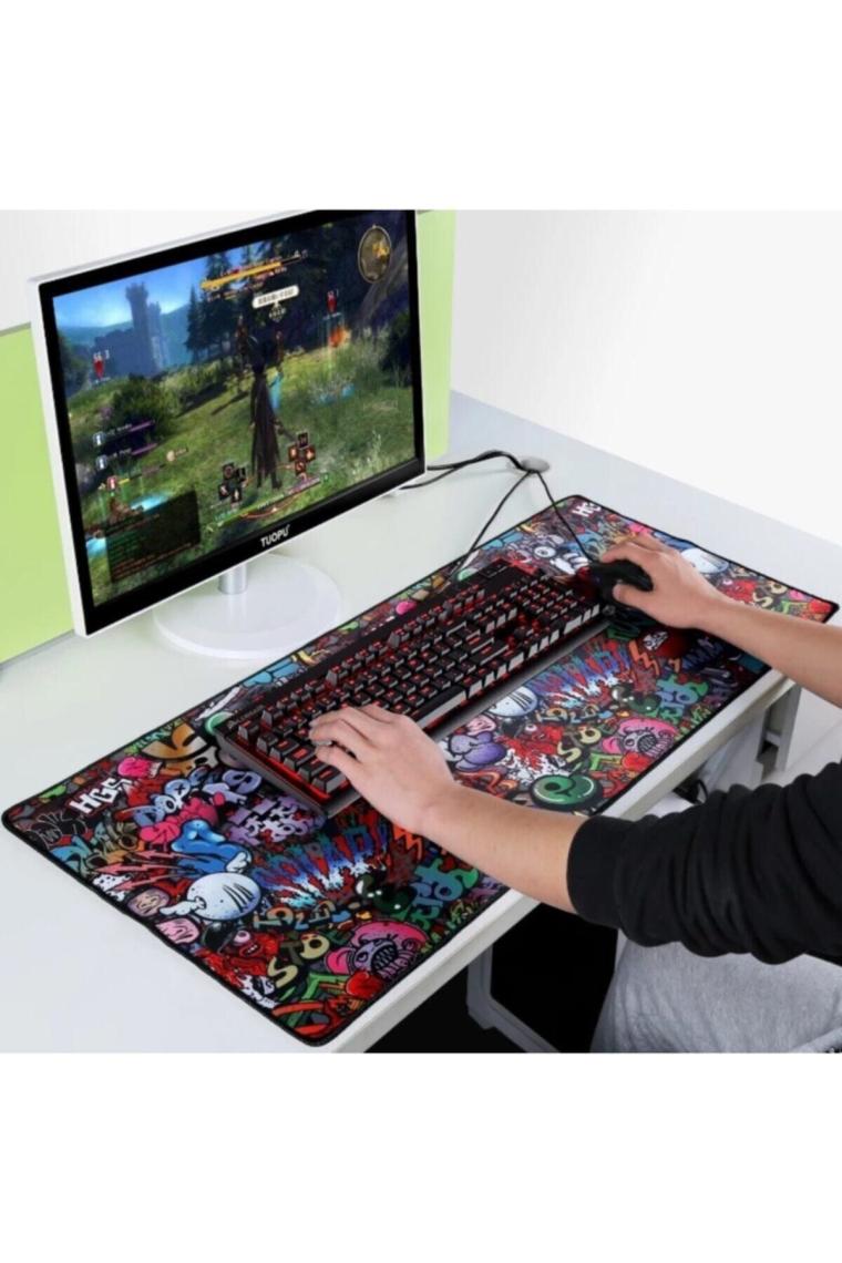 SGE TEKNOLOJİ 70 x 30 cm Paint Dikişli Mouse Pad