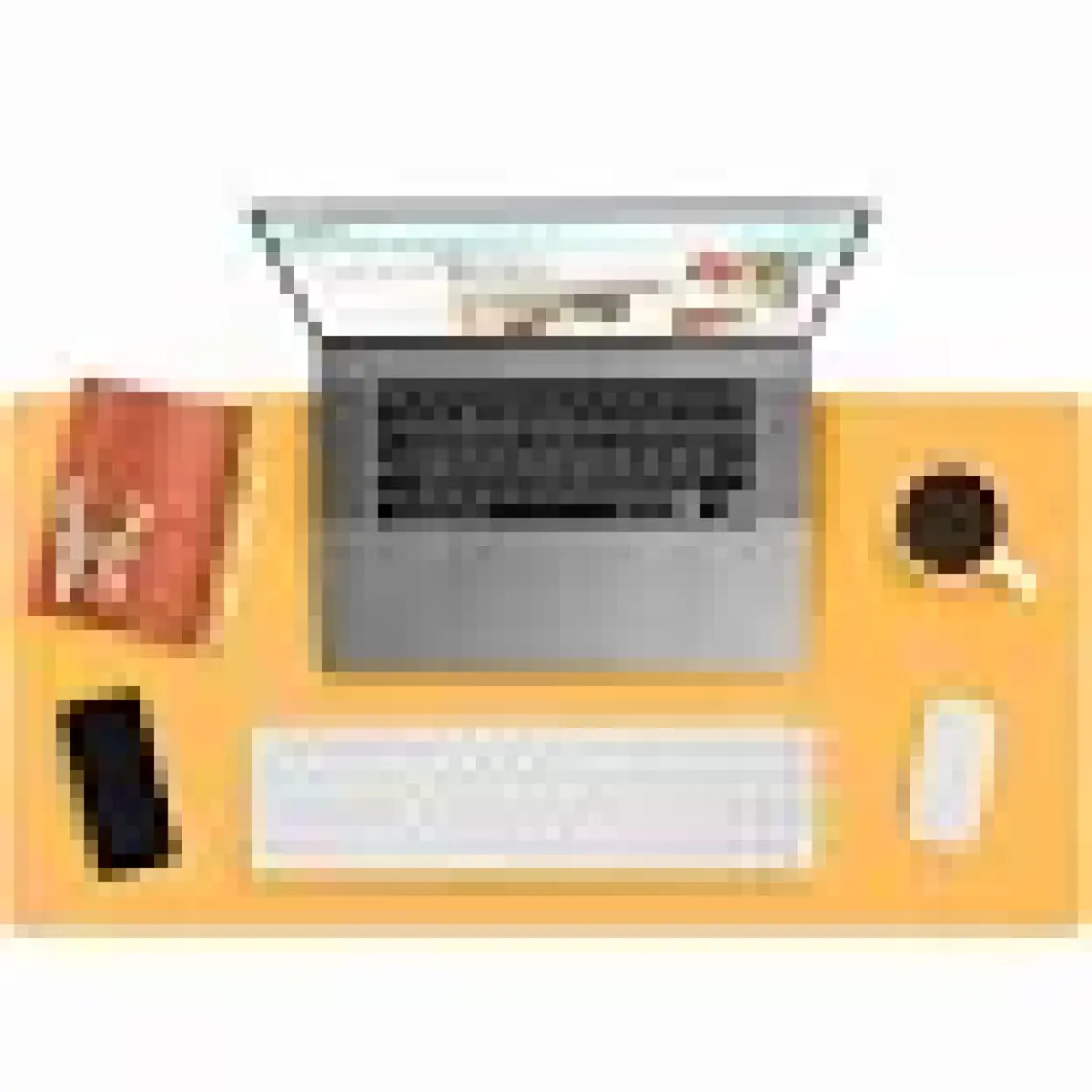Modica Lindos - Deri Mat, Masa Pedi, Büyük Mouse Pad, Ofis Için Mat, Su Geçirmez Mat, Ofis ve Ev Için Deri Pedi, Gaming Masa Matı, Masaüstü Için Masa