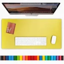 Modica Lindos - Deri Mat, Masa Pedi, Büyük Mouse Pad, Ofis Için Mat, Su Geçirmez Mat, Ofis ve Ev Için Deri Pedi, Gaming Masa Matı, Masaüstü Için Masa
