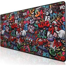 SGE TEKNOLOJİ Painter Desenli 90X40 cm Kaydırmazlı Oyuncu Mouse Pad