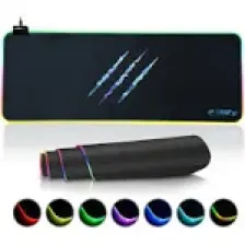 Claw's Raptor 90X40CM Mikrofiber Yüzey Kaydırmaz Kauçuk Zemin 360 Rgb Dikişli Xxl Mousepad - Siyah