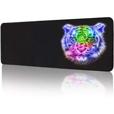 SGE TEKNOLOJİ Kaplan 70X30 cm Speed Kaymaz Taban Dikişli Oyuncu Mouse Pad