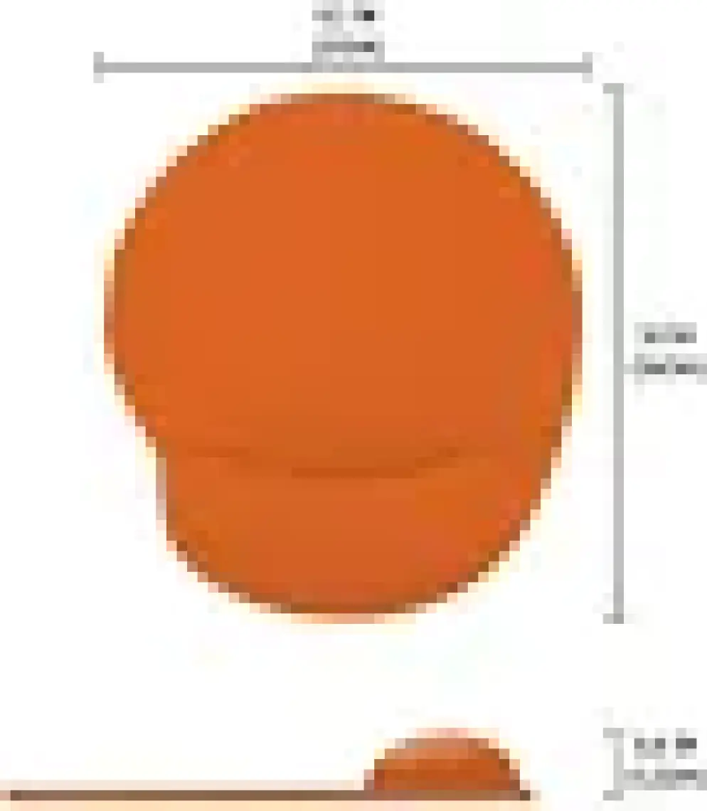 Turuncu Bilek Destekli Ergonomik  Kaymaz Taban Mouse Pad