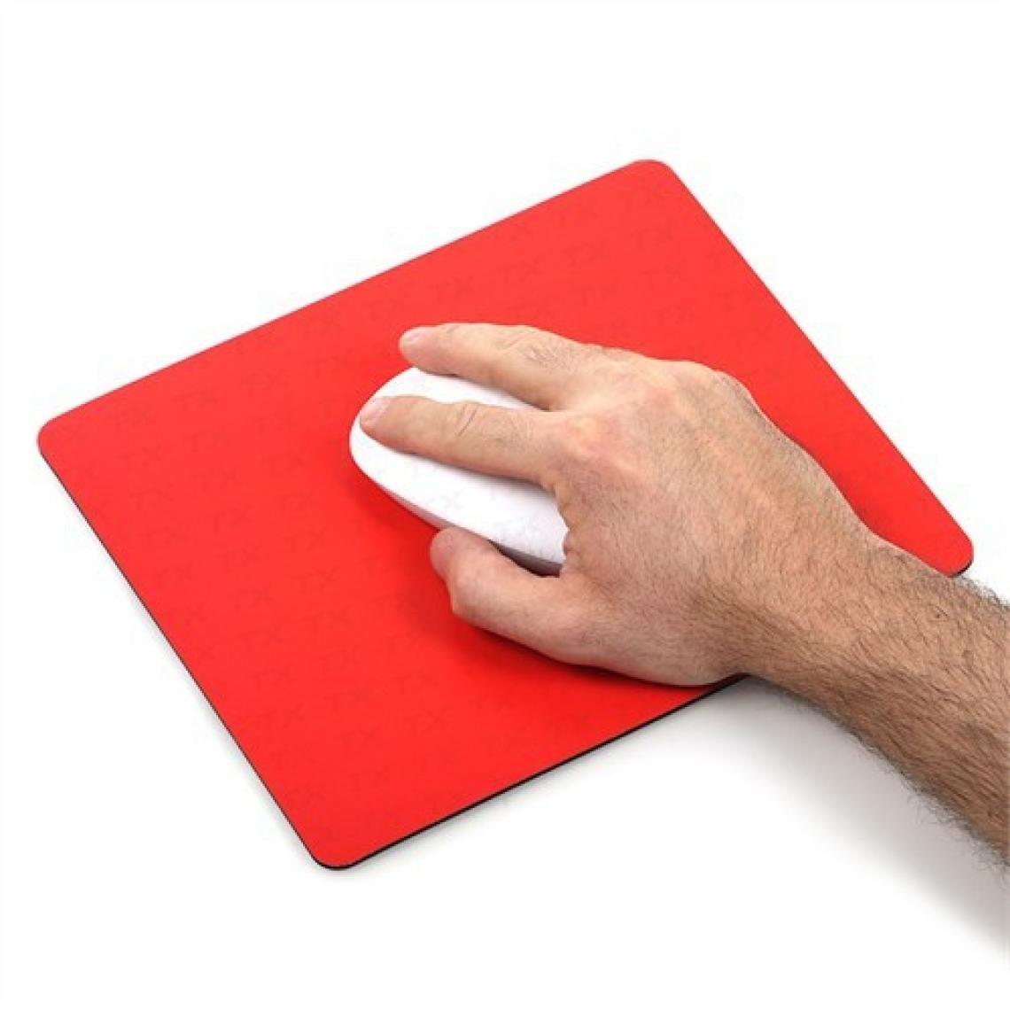 TX Flat Line Yarı Sert Üst Yüzeyli Slim Kırmızı MousePad (240x200mm)(TXACMPAD03RD)