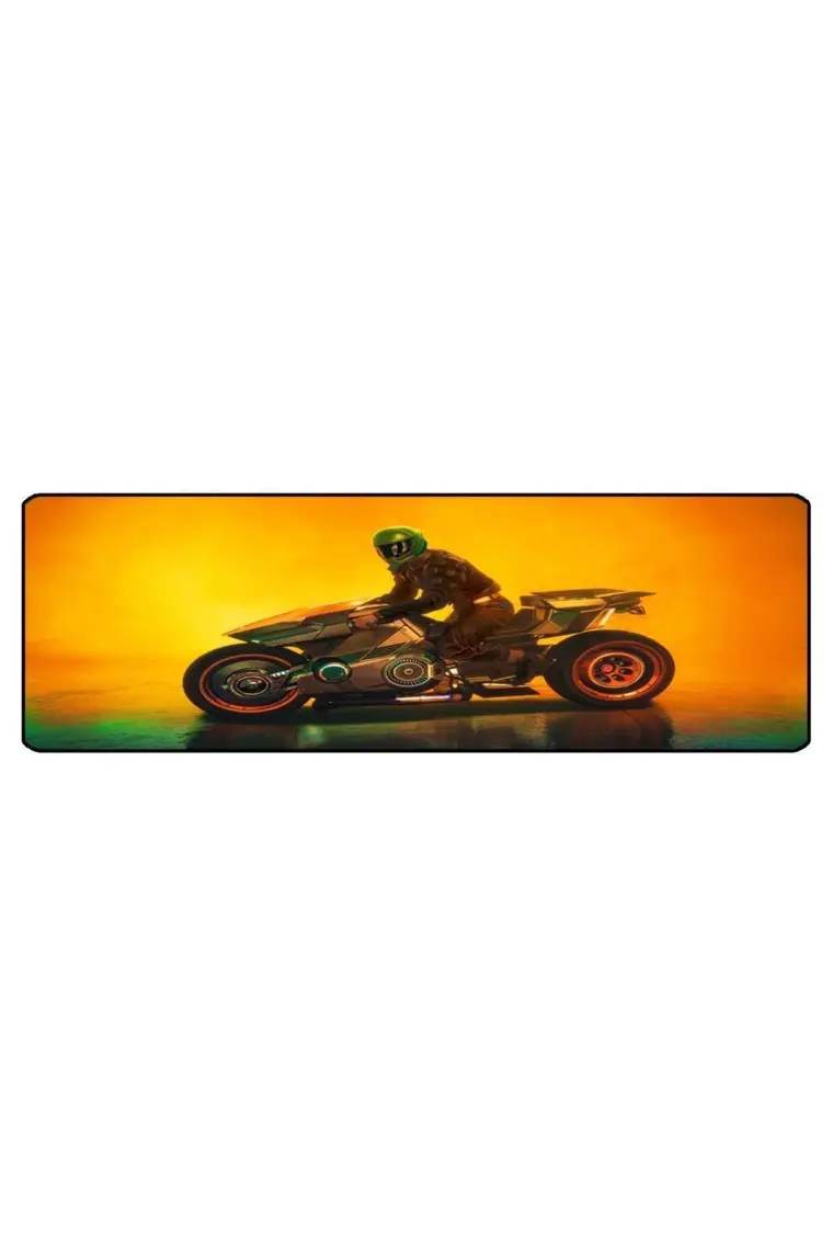 SGE TEKNOLOJİ 70X30 cm Cybermoto Dikişli Kaydırmaz Taban Speed Ver. Mouse Pad Oyuncu Gaming