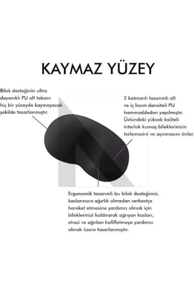 Active Team MP03 - Memory Mouse ve Klavye Bilek Destek Pedi | Yumuşak, Ergonomik, El Bileği Dinlendirme Ped Set